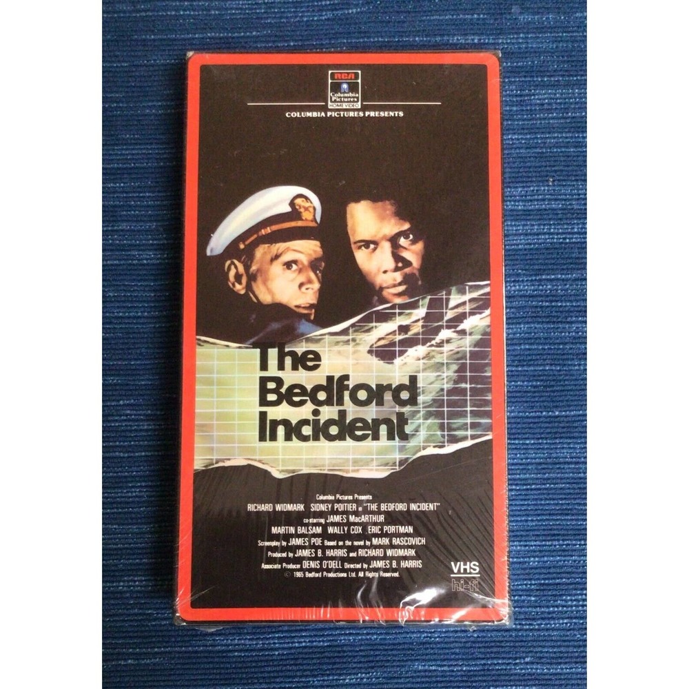 1986 Vtg The Bedford Incident SEALED VHS 60130 RCA Columbia Sidney Poitier ~734A